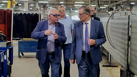 The head of the administration of the FEZ "Minsk" made a working visit to the production site of the resident LLC "Plant of Cooling Systems"