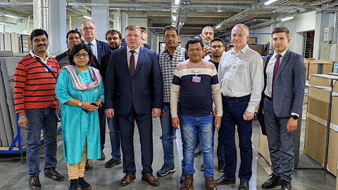 A meeting between the management of the administration and the Indian business delegation took place at the business site of the FEZ "Minsk"