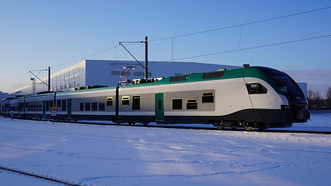 Stadler starts testing the first 5-carriage electric train FLIRT for Belarusian Railways
